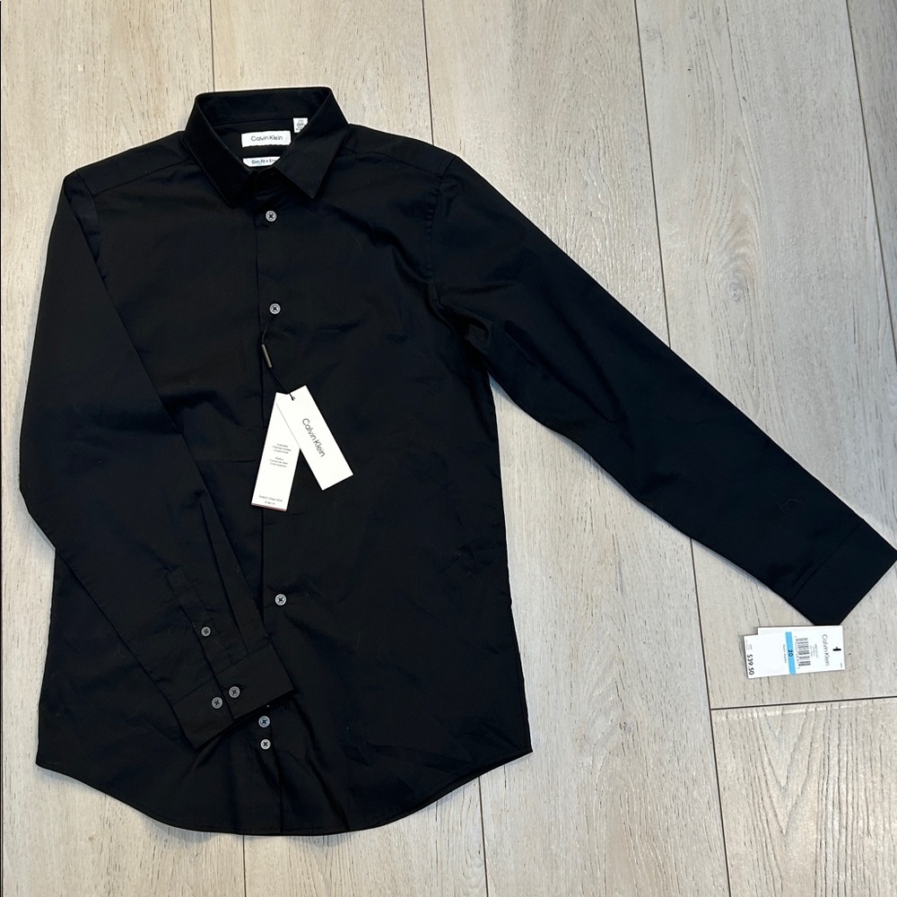 Calvin Klein Classic Black Dress Shirt
